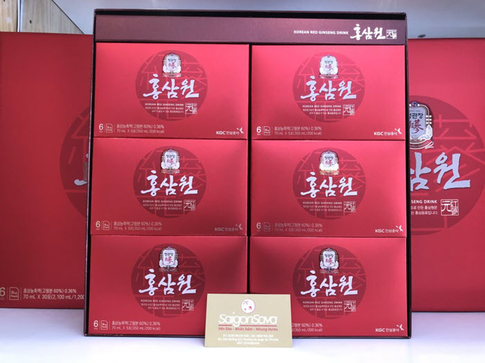 Nước hồng sâm Hàn Quốc KGC hộp 30 gói x 70ml đang được bán tại SaigonSava