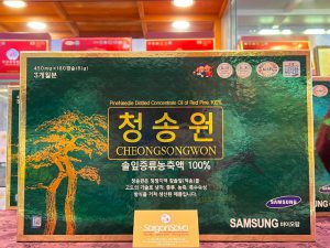tinh dầu thông đỏ hàn quốc cheongsongwon 180 viên hộp xanh saigonsava