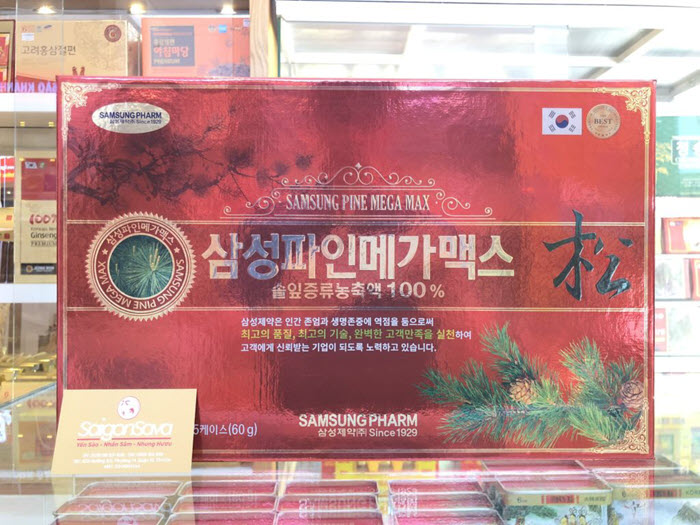 Thành phần 100% là lá thông đỏ quý hiếm của Hàn Quốc