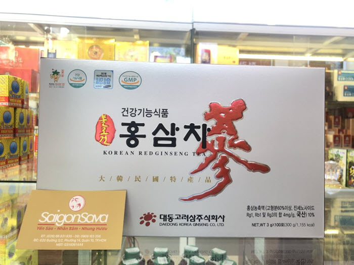 Sản phẩm trà hồng sâm Daedong Hàn Quốc cao cấp 100 gói đang được bán tại SaigonSava