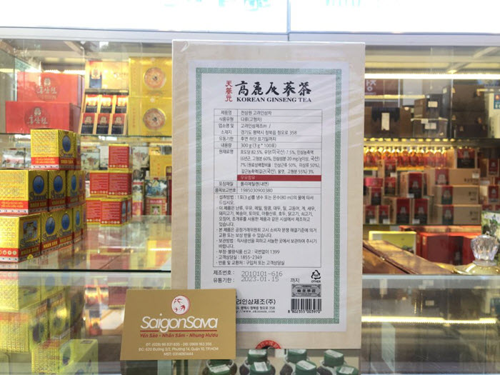 Trà hồng sâm Hàn Quốc chính hãng, chất lượng cao hiện đang được bán tại SaigonSava
